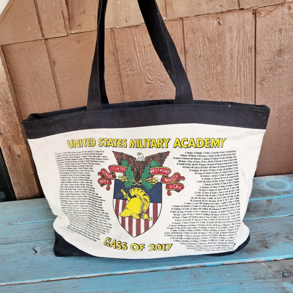 United States Military Academy West Point Class Of 2017 Canvas Bag Tote Satchel